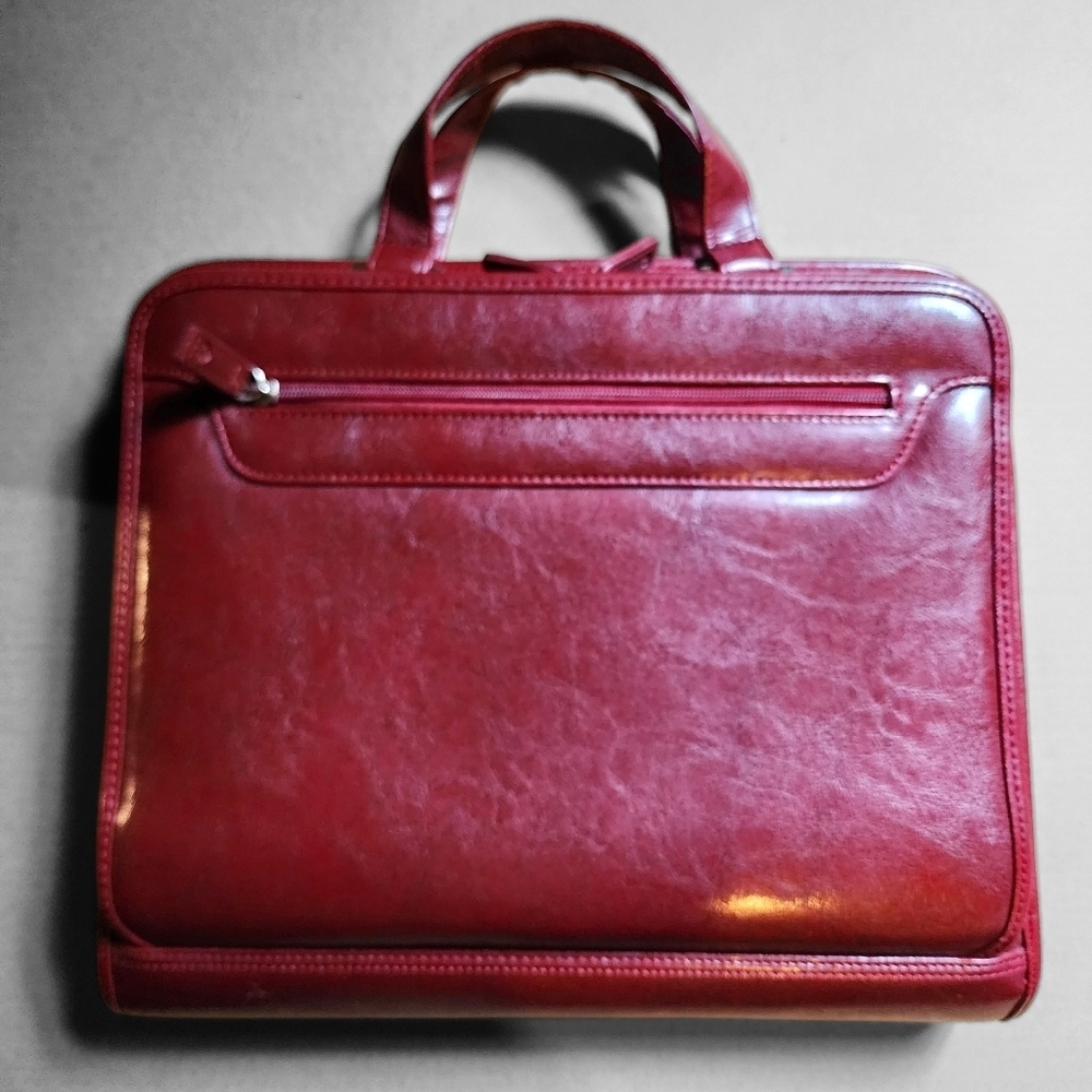 NWOT Burgundy Organizer Portfolio Briefcase By Foray